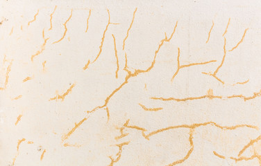 grunge background, red brick wall texture bright plaster wall and blocks road sidewalk abandoned exterior urban background for your concept or project