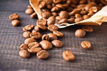 Roasted coffee beans