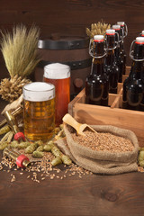 Bierträger mit Biergläsern
