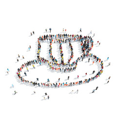 group  people  form  cup of coffee