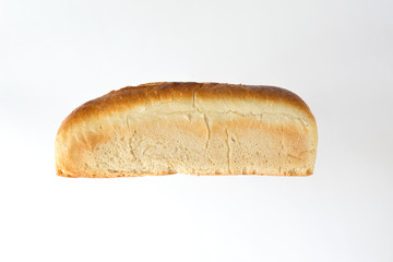 bread French bakery on white background. view from above. side view.
