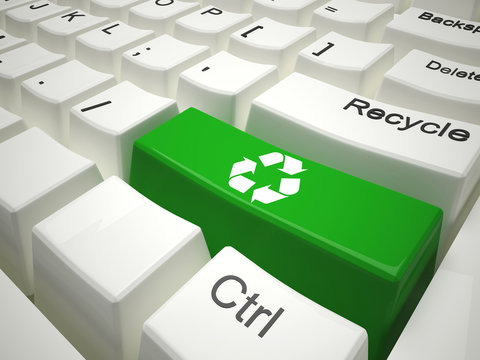 Green recycling keyboard
