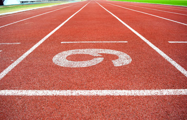 Athletics Stadium Running track number 6