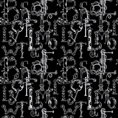 letters, alphabet, ink