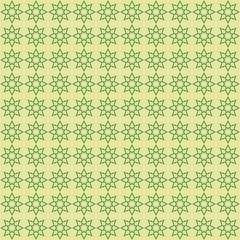 Abstract geometric flower ornament seamless background vector pa