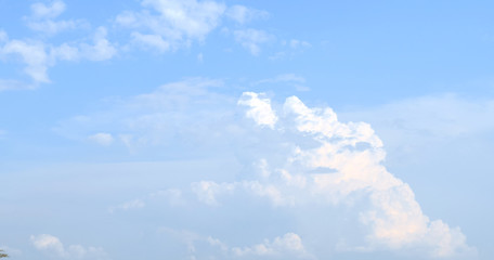 Clouds in the sky bright