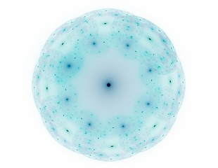 Elementary Particles series. Interplay of abstract fractal forms on the subject of nuclear physics science and graphic design.