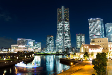 Fototapeta na wymiar Yokohama at night