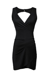 Little black dress isolated on white