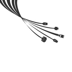 Plug Wire Cable Computer colorful vector illustration