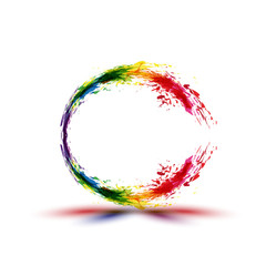 Ink abstract background  easy editable