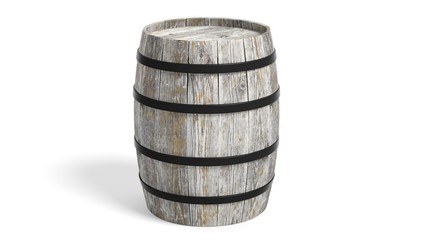 Obraz premium Grey wooden barrel