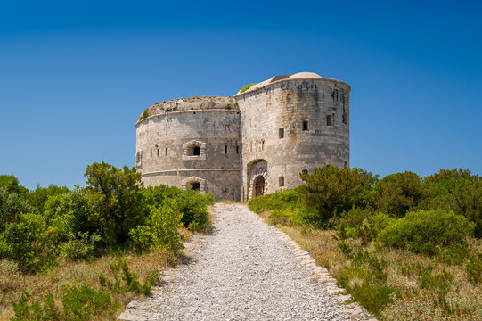 Fort Arza, closed ancient fortress in The Bay of Kotor.