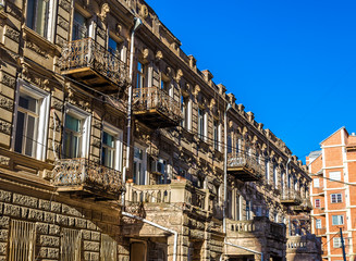 Fototapeta na wymiar Historic building in the city centre of Tbilisi