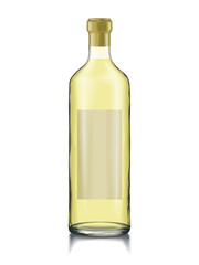 Mock-up Glass Bottle Wine Change Color liquid, Bottle, Cap 