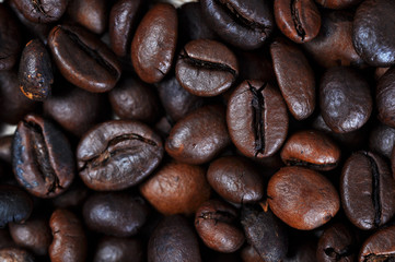 Roasted coffee beans