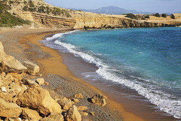 Landscape near Monolithos village. Rhodes island. Greece
