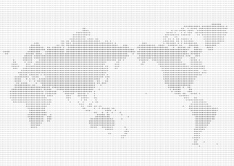 世界地図（日本中心）のイラスト: グレードット