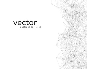 Fototapeta premium Vector abstract particles