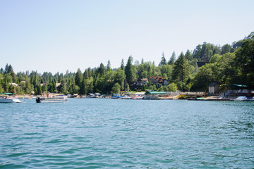 View of Lake arrowhead in California