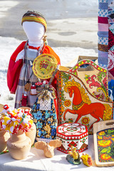 Russian ethnic hand-made articles of handwork