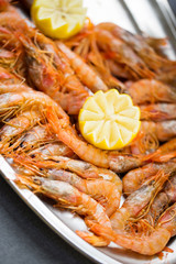 Fresh prawns