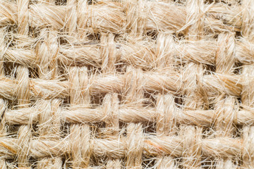 Macro jute sack texture, useful as fabric background