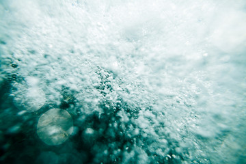 abstract underwater bubbles with bokeh