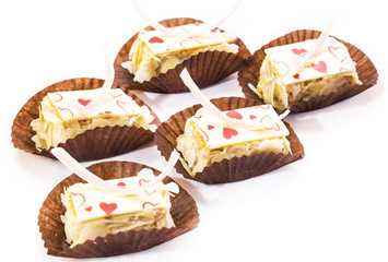 cookies on a white background isolated heap