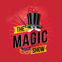 The magic show. Vector illustration © Manovector