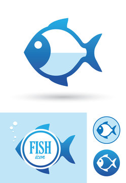 Round fish icon