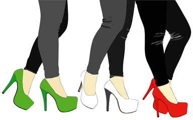 Legs and Italian shoes