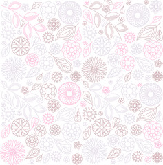 pattern of abstract flowers