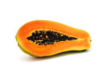Papaya isolated on white background