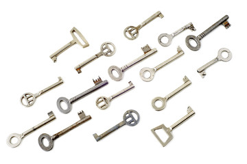 Old  different steel keys