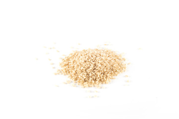 Brown rice isolated