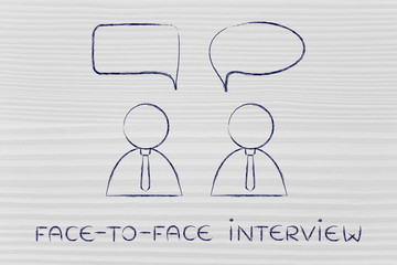 recruite and candidate face-to-face interview
