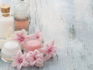natural cosmetics, fresh as spring flowers