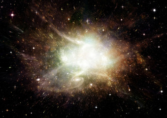 galaxy in a free space