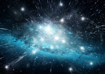 galaxy in a free space