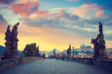 Wall murals Charles Bridge Prague - Charles bridge, Czech Republic