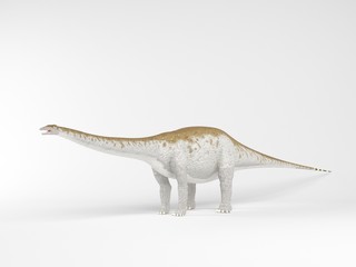 Fototapeta premium 3d render of a Dinosaur inside a white stage