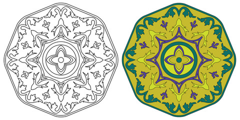 Set of two mandala.