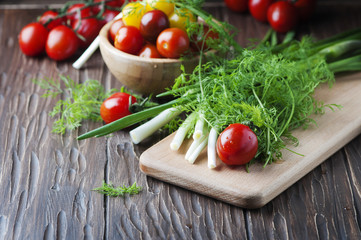 Concept of healthy vegan food