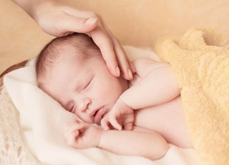 Newborn baby sleeping