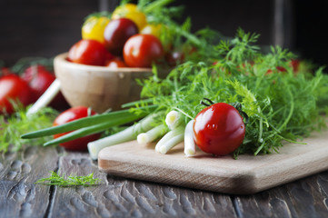 Concept of healthy vegan food