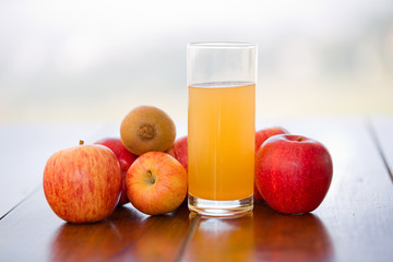 fruits and juice