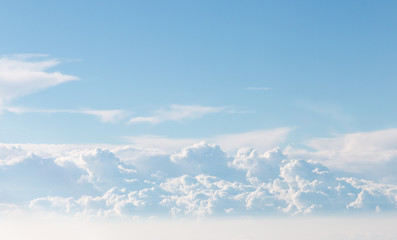 Cloudscape Blue sky and white cloud
