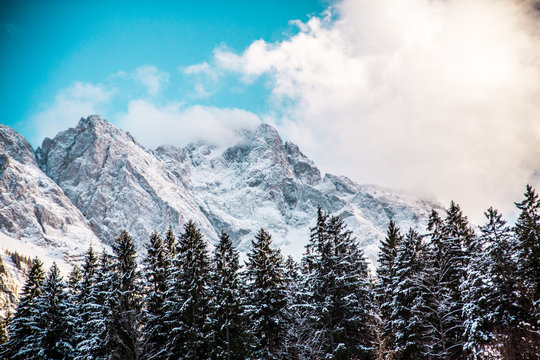 Great view of Germany Alps 