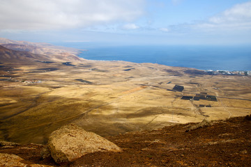 coastline  top in  spain africa and house